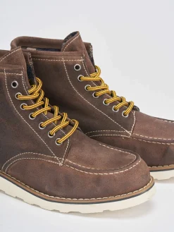 Anfibi camoscio beige