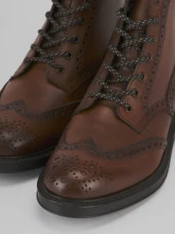 Anfibi pelle marrone