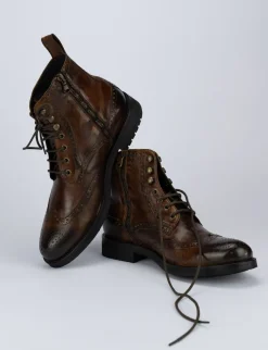 Anfibi pelle marrone