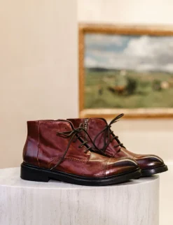 Anfibi pelle marrone