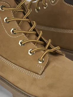 Anfibi tacco 1cm nabuk marrone