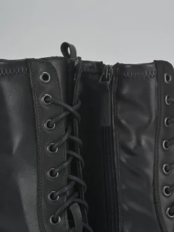 Anfibi tacco 3cm pelle nero