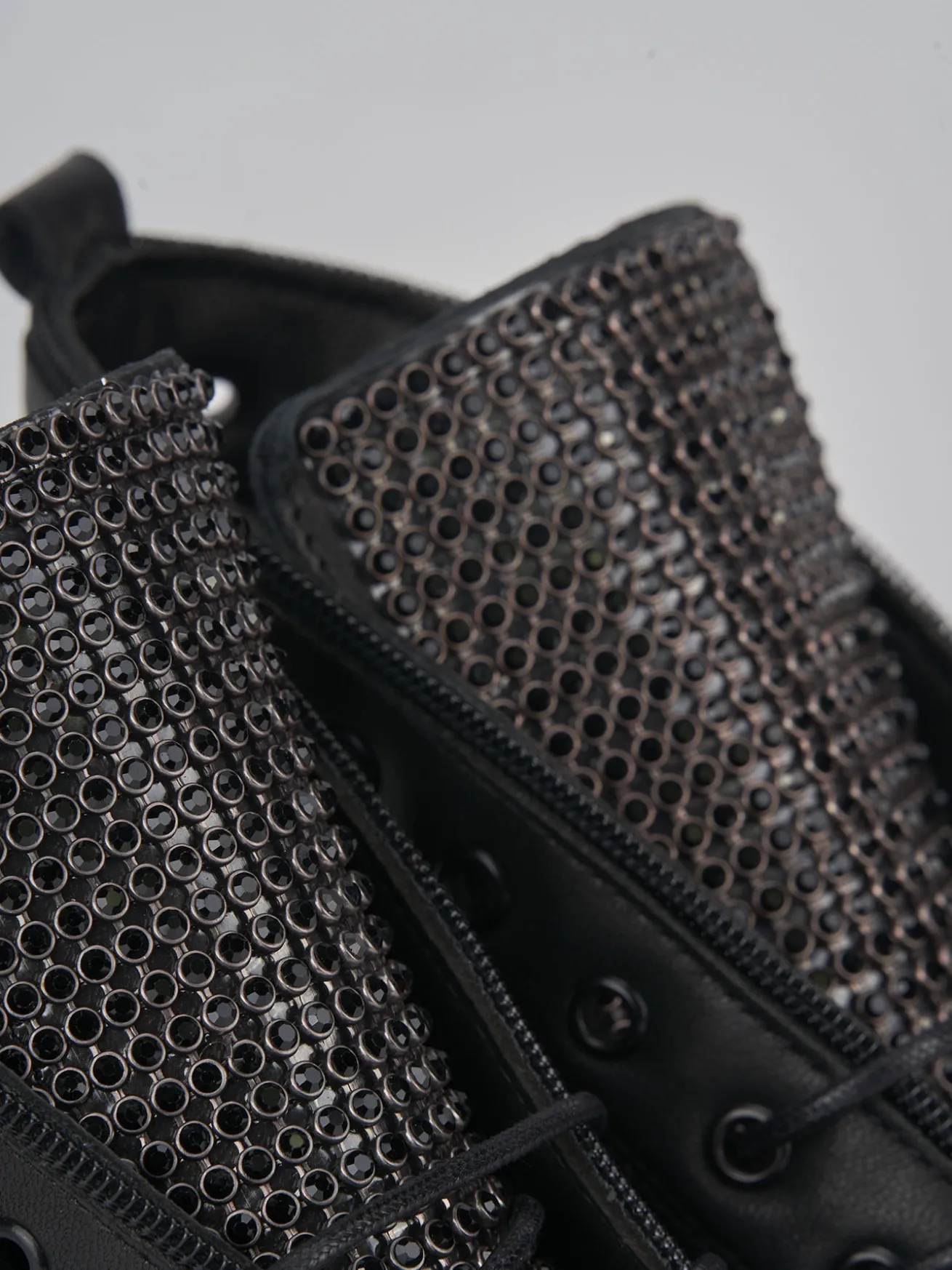 Anfibi tacco 2cm pelle nero