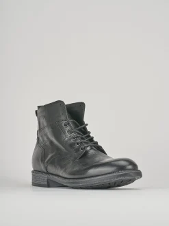 Anfibi tacco 1cm pelle nero