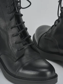 Anfibi tacco 3cm pelle nero