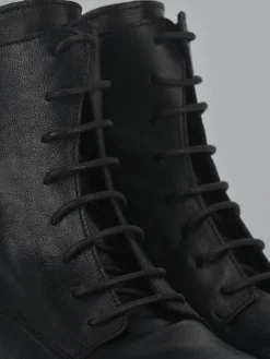 Anfibi tacco 2cm pelle nero