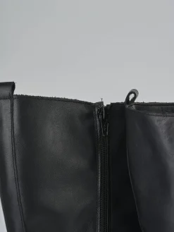 Anfibi tacco 3cm pelle nero