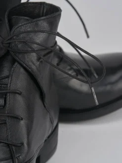 Anfibi tacco 1cm pelle nero