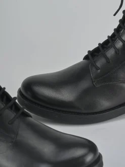 Anfibi tacco 1cm pelle nero