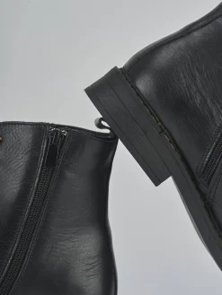 Anfibi tacco 1cm pelle nero