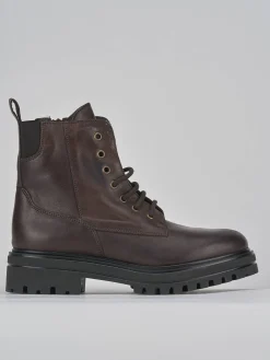 Anfibi tacco 3cm pelle testa