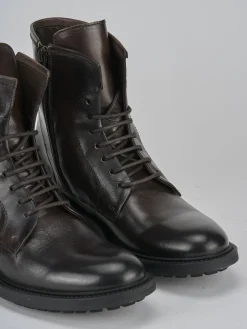 Anfibi tacco 2cm pelle testa