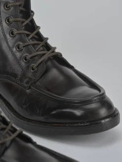 Anfibi tacco 1cm pelle testa