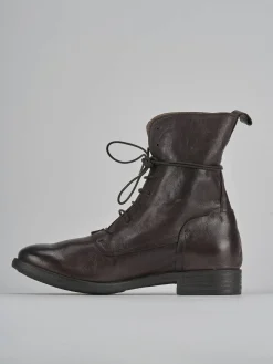 Anfibi tacco 1cm pelle testa