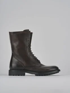 Anfibi tacco 2cm pelle testa