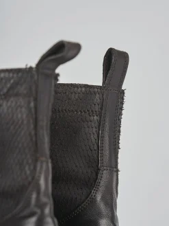 Anfibio tacco 1 cm testa pelle