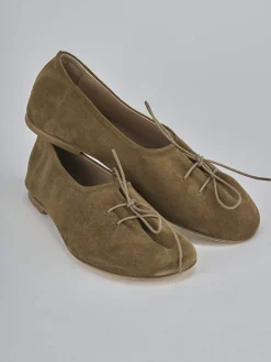 Ballerine tacco 1cm camoscio beige