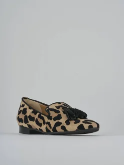 Ballerine tacco 1cm camoscio multicolor