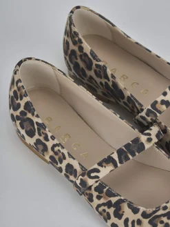 Ballerine tacco 1cm camoscio multicolor