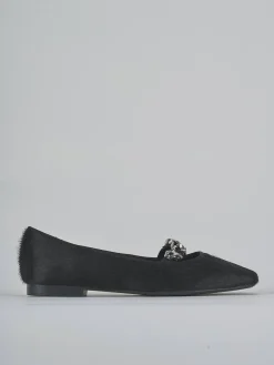 Ballerine tacco 1cm cavallino nero