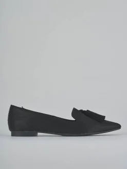 Ballerine tacco 1cm cavallino nero