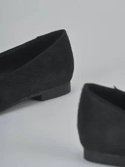 Ballerine tacco 1cm cavallino nero