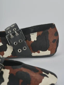 Ballerine tacco 1cm cavallino multicolor