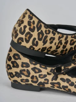 Ballerine tacco 1cm cavallino multicolor