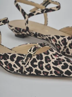 Ballerine tacco 2cm cavallino multicolor