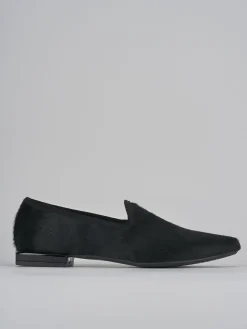 Ballerine tacco 1cm cavallino nero