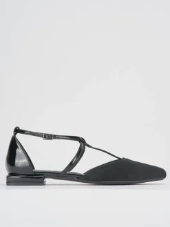 Ballerine tacco 1cm cavallino nero