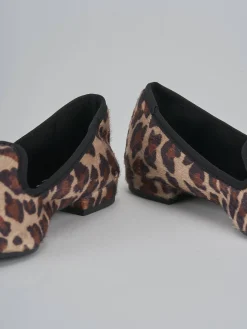 Ballerine tacco 1cm cavallino multicolor