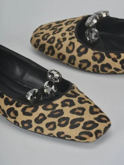 Ballerine tacco 1cm cavallino multicolor