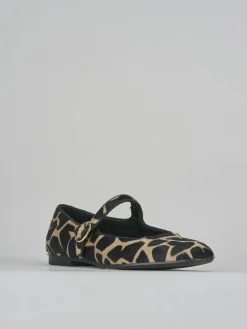 Ballerine tacco 1cm cavallino giraffa