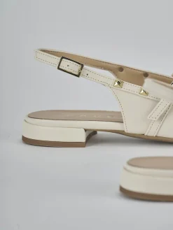 Ballerine tacco 1cm pelle bianco