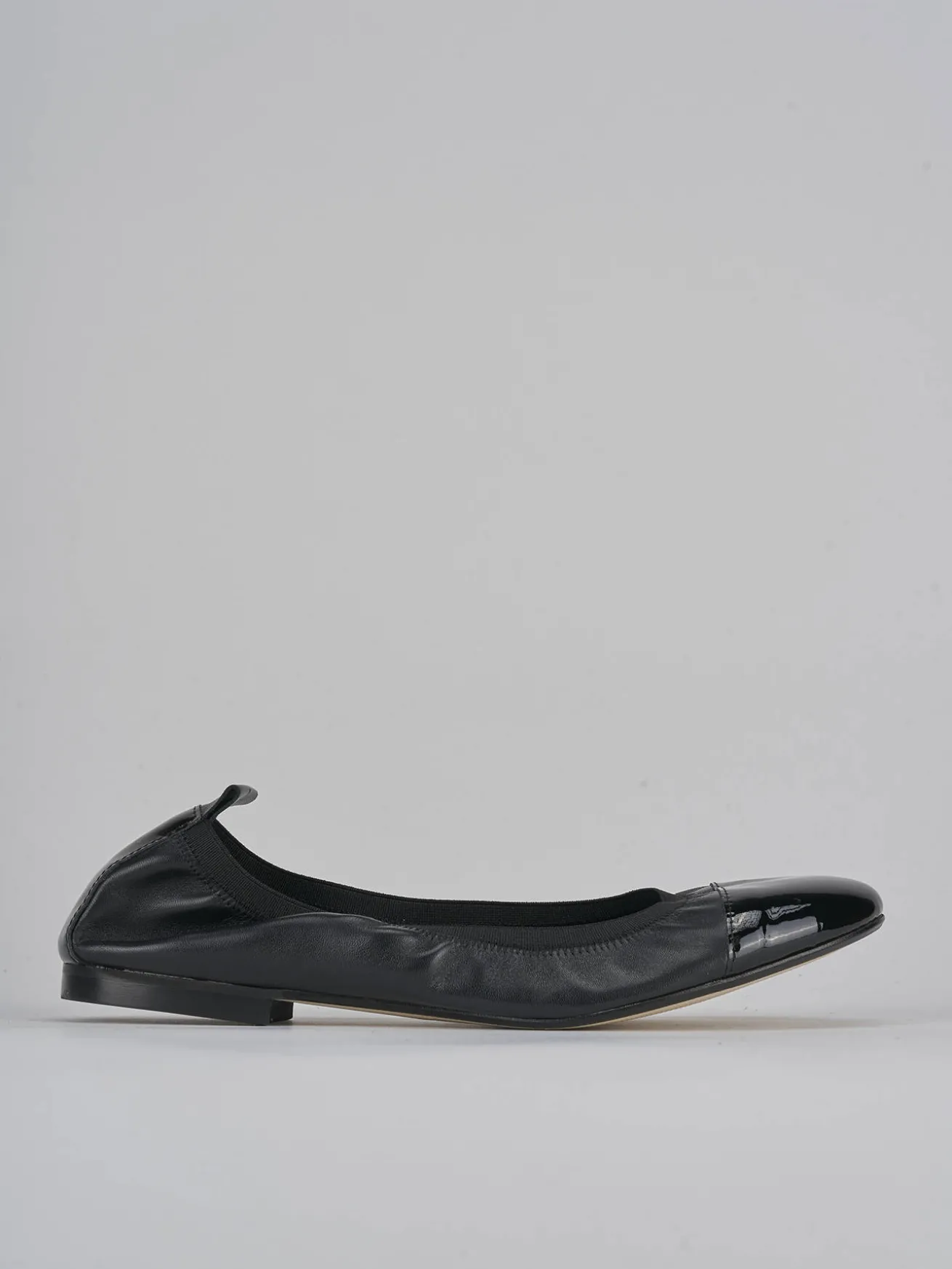 Ballerine tacco 1cm pelle nero