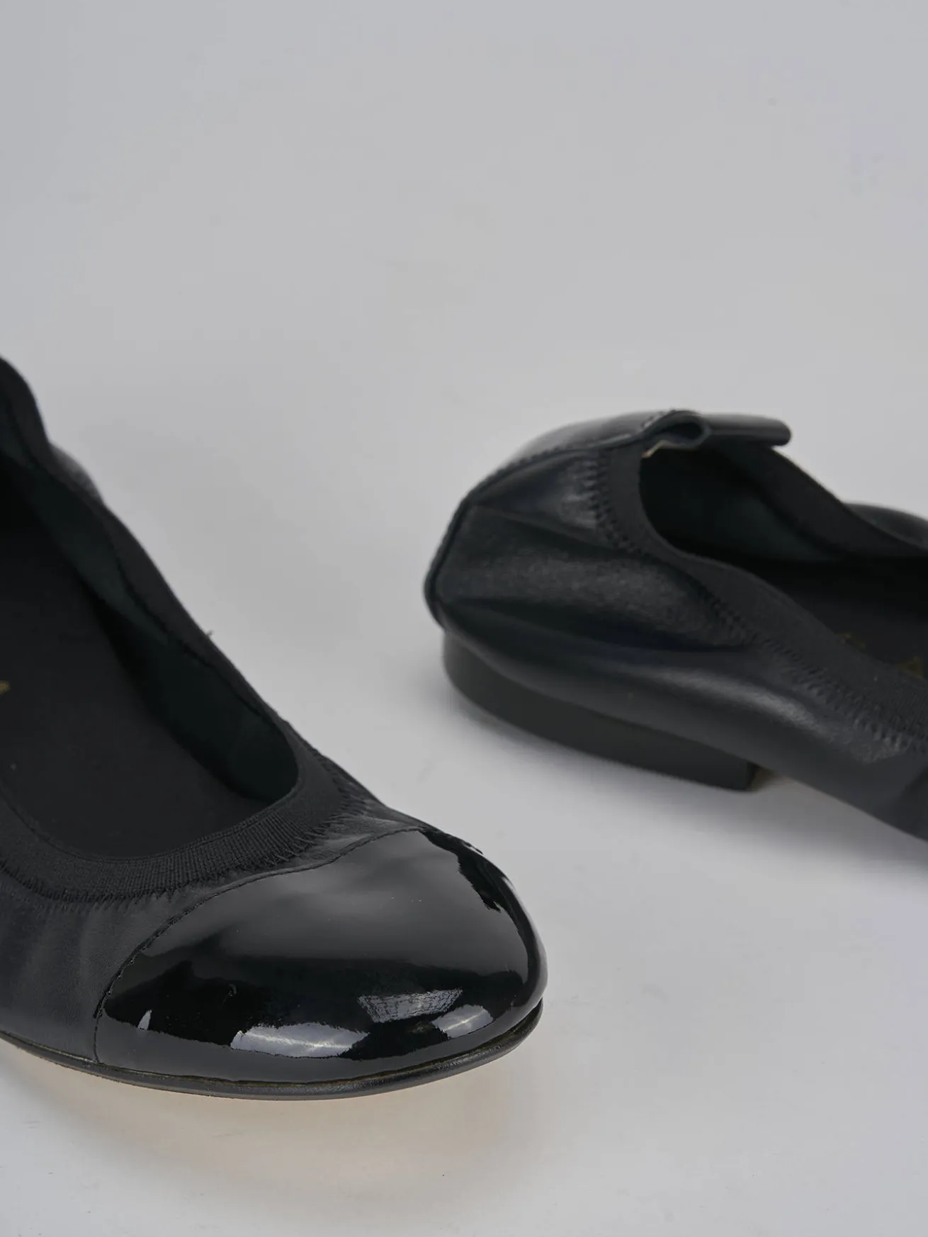 Ballerine tacco 1cm pelle nero