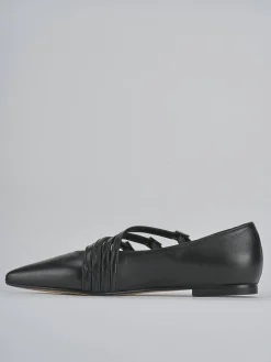 Ballerine tacco 1cm pelle nero