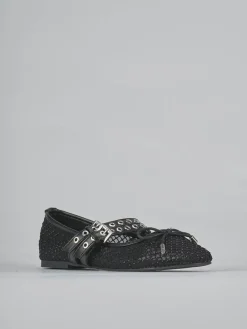 Ballerine tacco 1cm pelle nero