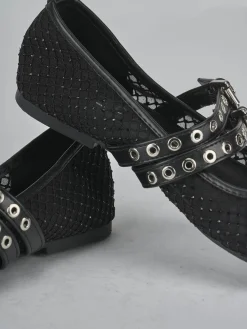 Ballerine tacco 1cm pelle nero