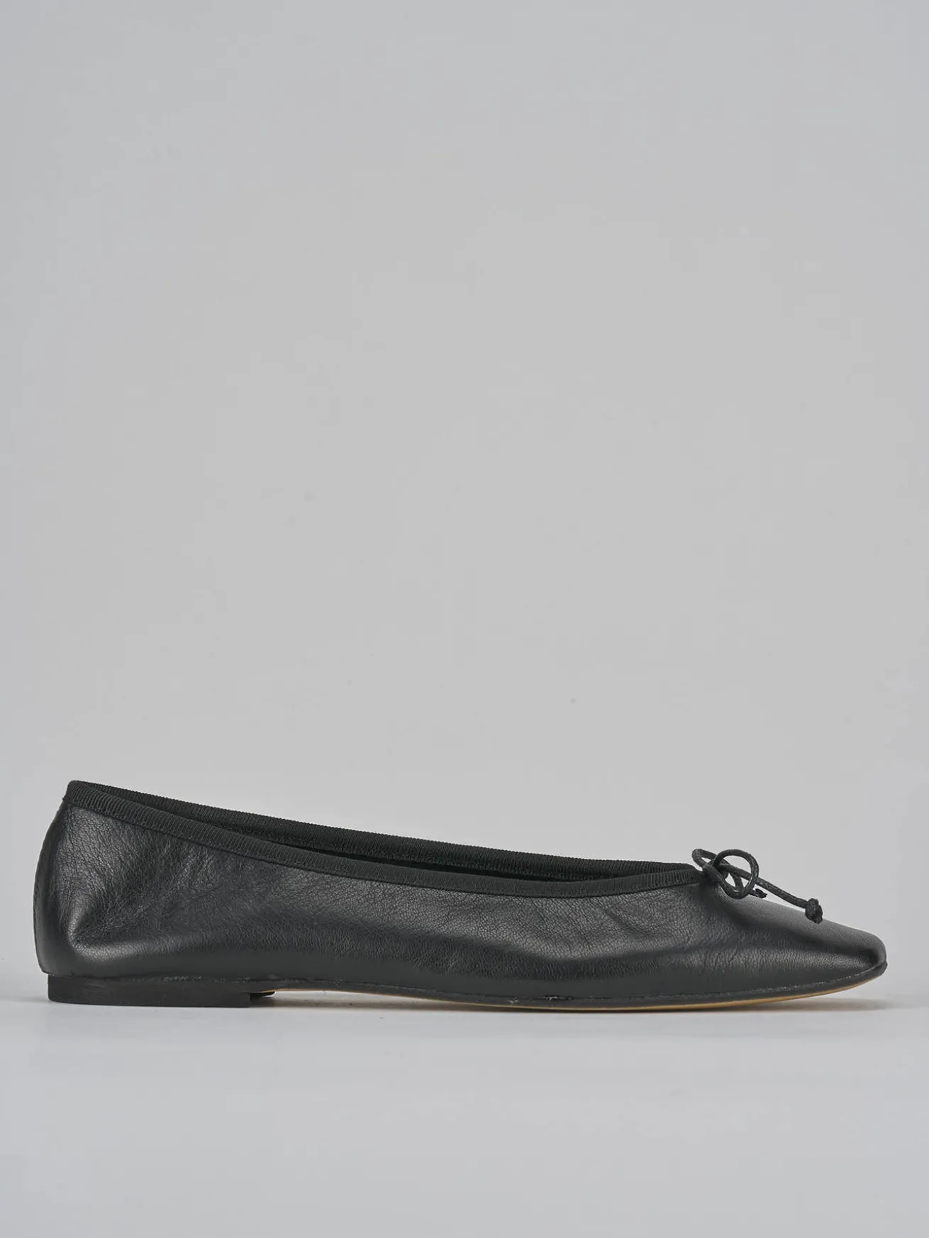 Ballerine tacco 1cm pelle nero
