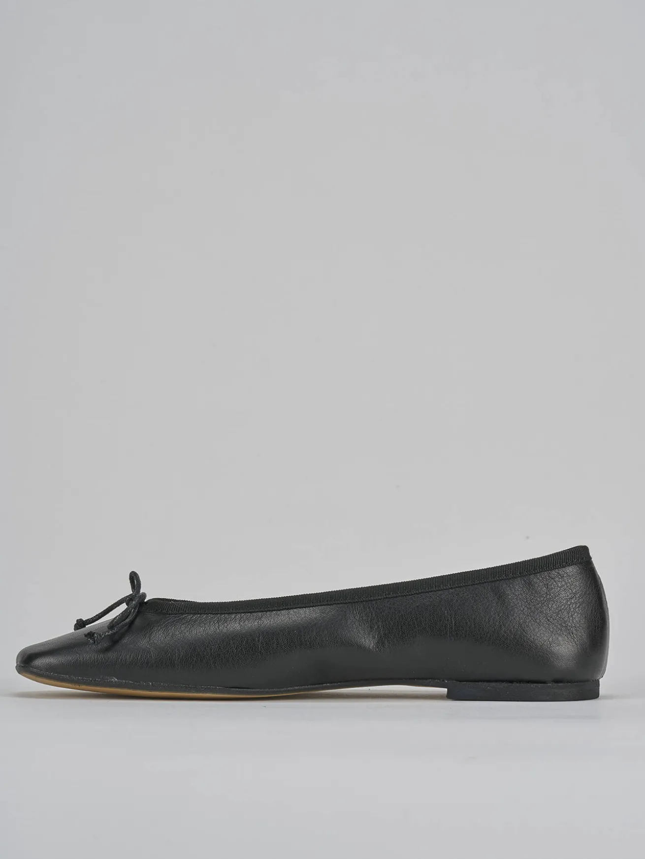 Ballerine tacco 1cm pelle nero