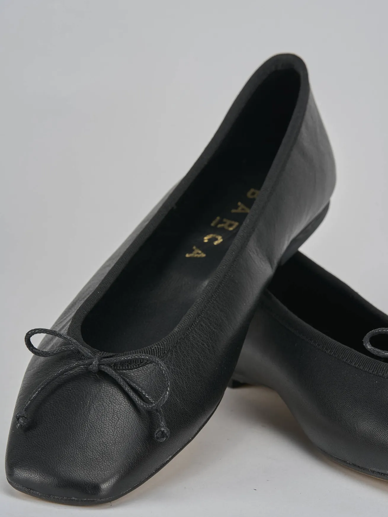 Ballerine tacco 1cm pelle nero