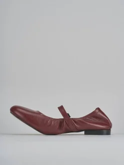 Ballerine tacco 1cm pelle bordo'