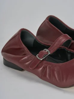 Ballerine tacco 1cm pelle bordo'
