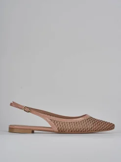 Ballerine tacco 1cm pelle rosa