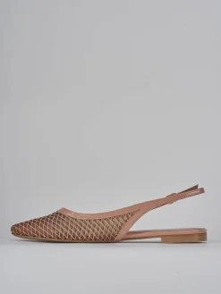 Ballerine tacco 1cm pelle rosa