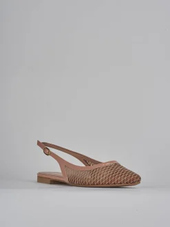 Ballerine tacco 1cm pelle rosa