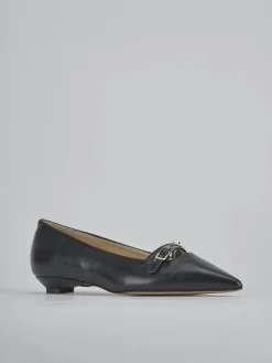 Ballerine tacco 2cm pelle nero