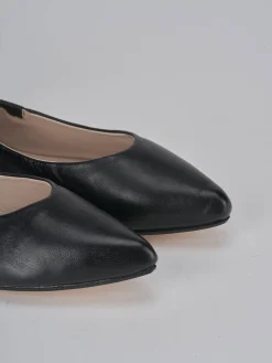 Ballerine tacco 1cm pelle nero